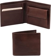 Exclusieve 2 fold leren portemonnee voor mannen met muntenvak (TL140761)