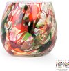 Design vaas Fiore - Fidrio MIXED COLOURS - glas, mondgeblazen bloemenvaas - diameter 22 cm