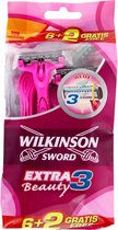 20x Wilkinson Woman Wegwerpscheermesjes Extra 2 Beauty 8 stuks