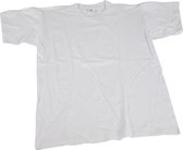 T-shirt afm 12-14 jaar b: 44 cm wit ronde hals 1stuk