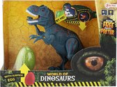 World Of Dinosaurs Speelset Dinosaurus Met Geluid Junior Blauw 2-delig