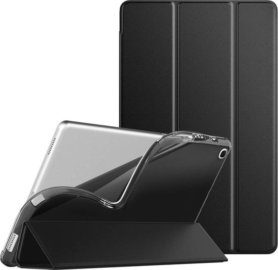 Samsung Galaxy Tab A 10.1 T580/T585 Book Cover Tri-Fold hoesje met soft  silicone houder | bol.com