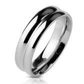 Ringen Mannen - Ring Mannen - Ring Heren - Zilverkleurig - Heren Ring - Ring - Elegant en Klassiek - Doublo