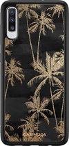 Samsung A70 hoesje - Palmbomen | Samsung Galaxy A70 case | Hardcase backcover zwart