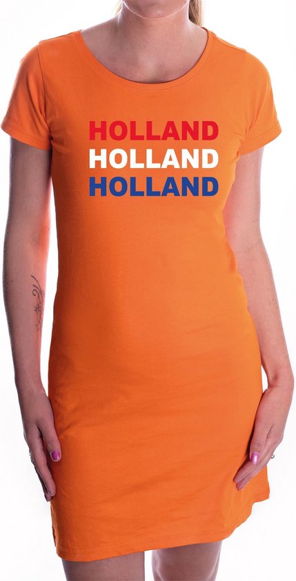 Teken een foto Bengelen foto Holland / Oranje jurkje voor dames - EK / WK / Konginsdag / Oranje kleding  M | bol.com