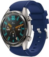 Geschikt voor Huawei Watch GT silicone band - donkerblauw - 42mm