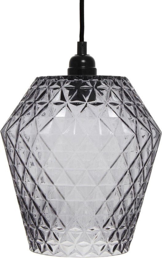 Lumi Retro Hanglamp Glas Grijs - | bol.com