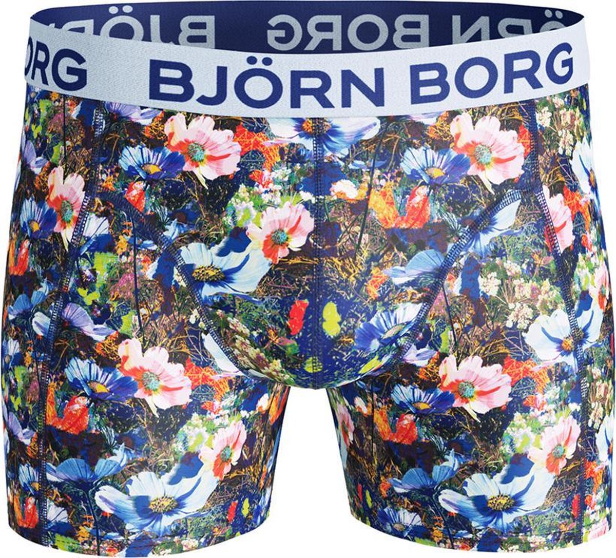 Bjorn Borg - Heren - Microfiber Boxershort Funky Flower - Blauw - S |  bol.com