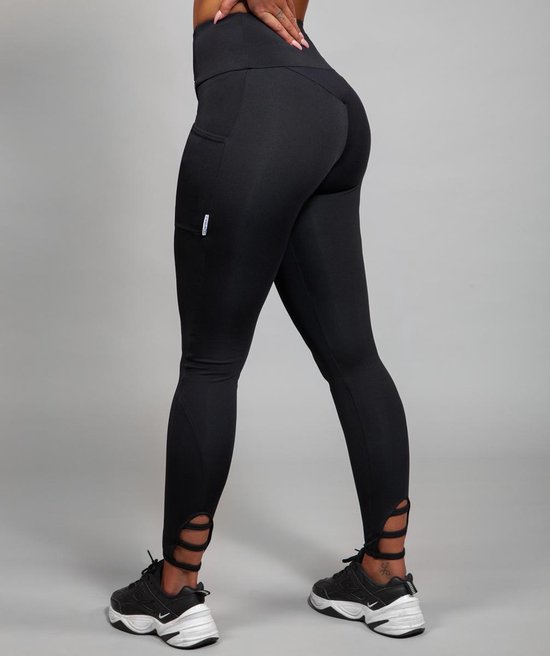 Marrald Ladder Pocket Sportlegging Zwart M - legging zakken dames yoga fitness van Marrald — afbeelding 2