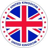 50x Bierviltjes Engeland thema print - Onderzetters Britse vlag - Landen decoratie feestartikelen