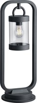 LED Tuinverlichting - Buitenlamp - Trion Semby - Staand - Lichtsensor - E27 Fitting - Mat Zwart - Aluminium - BSE