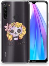 Xiaomi Redmi Note 8T Silicone Back Case Boho Skull