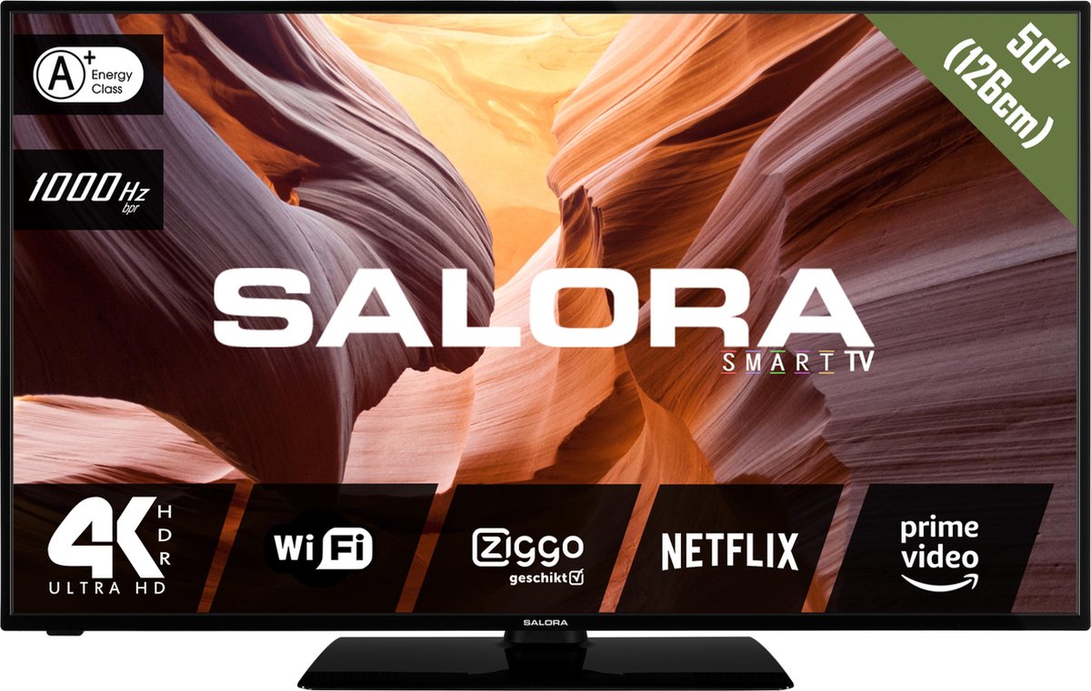 lila Amuseren huiselijk Salora 50UHS3804 - Televisie - 4K - LED - 50 Inch - Smart - Netflix -  Youtube - Wifi | bol.com