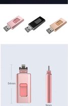 P.C.K. OTG Flash Drive voor iPhone/iPad/iPod, Android en PC - USB-stick - 32 GB ROSE GOUD