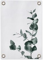 Villa Madelief Tuinposter Eucalyptus - 50x70cm - Vinyl - Tuindecoratie - Tuinschilderij - Schuttingposter - Tuindoek - Buitenposter voor in de tuin - Waterafstotend - Organische Collectie