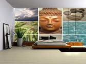 Fotobehang - Vlies Behang - Boeddha - Spa - Buddha - Zen - Boedha - Wellness - 104 x 70,5 cm