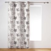 Gordijn Met Ringen 140 cm x 240 cm Palm Trees Wit