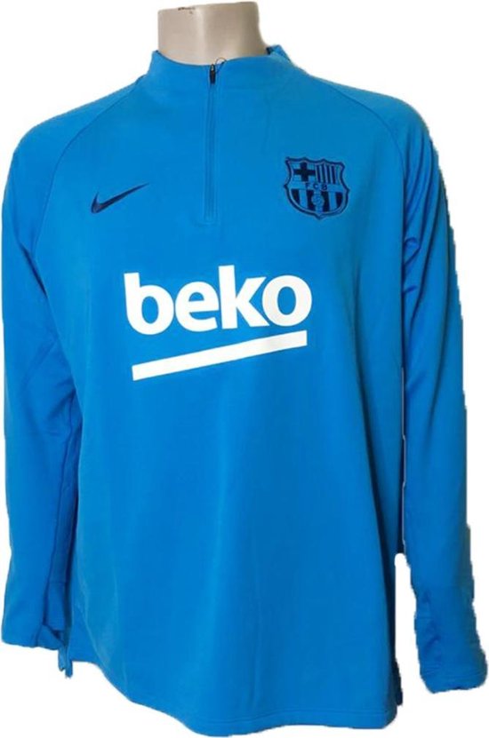 Nike FC Barcelona Dri-Fit Mens Homme Blauw - Maat XL