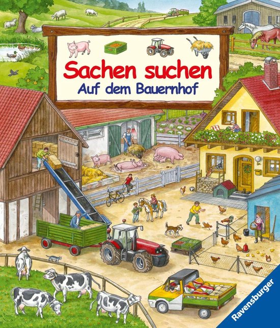 Sachen suchen: Auf dem Bauernhof – Wimmelbuch ab 2 Jahren - cover