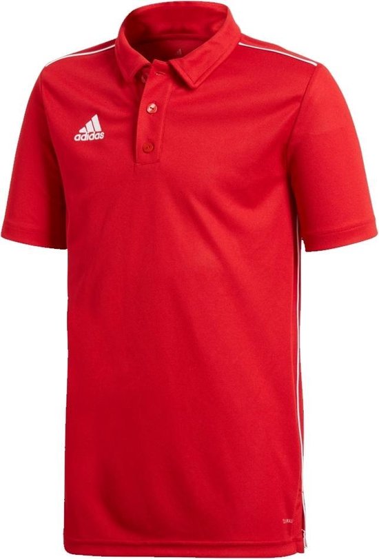 adidas - Core 18 Polo JR - Voetbalshirt Kids - 164 - Rood