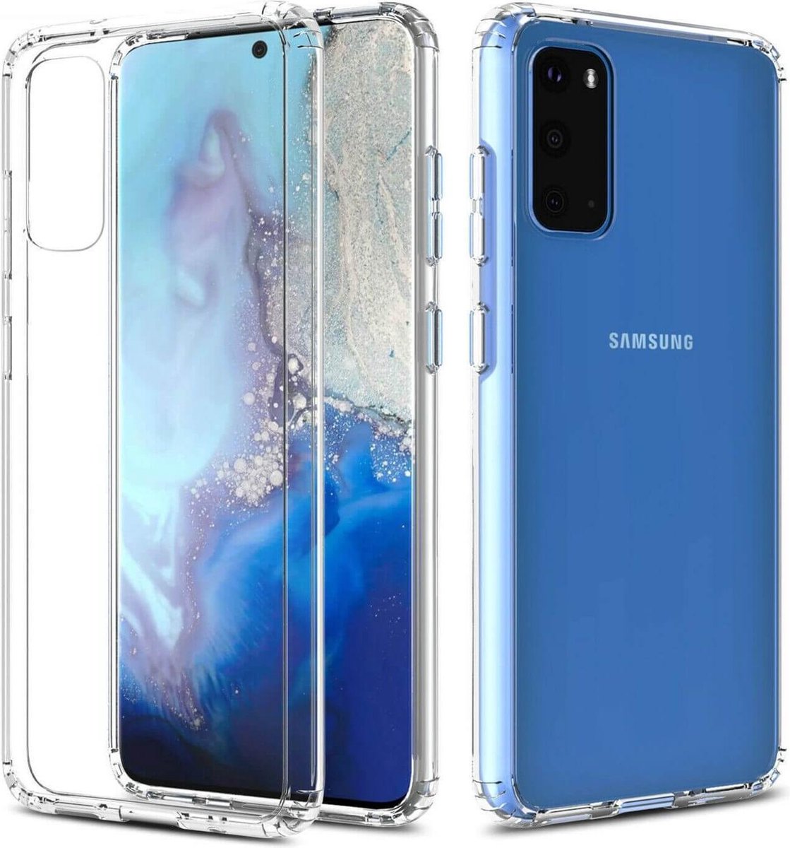 FONU Anti-Shock Verstevigde Backcase Hoesje Samsung Galaxy S20 - Transparant