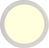 LED Paneel Slim - Ø30 Warm Wit 2700K - 24W Inbouw Rond - Mat Wit - Flikkervrij - BSE