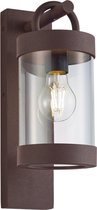LED Tuinverlichting met Dag en Nacht Sensor - Wandlamp Buitenlamp - Trion Semby - E27 Fitting - Spatwaterdicht IP44 - Roestkleur - Aluminium - BES LED