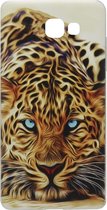 ADEL Siliconen Back Cover Softcase Hoesje Geschikt voor Samsung Galaxy A3 (2017) - Tijger Oranje