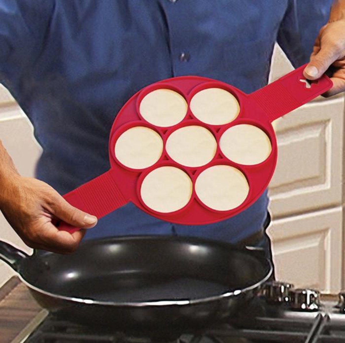 Pannenkoeken Bakvorm - Mini Pannenkoeken Bakvorm - Siliconen Bakvorm - Bakvorm eieren - Bakvorm omelet
