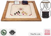 Toernooi Carrom set. Professioneel bord, 14 kg. zwaar Met Tafel & Tas