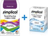 Simplicol Textielverf Expert met Color Fixer - Textielverf voor wasmachine of handwas - Lila Paars