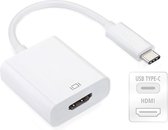 USB-C (Type-C) 3.1 Male naar HDMI Female Adapter | Wit / White | 15CM
