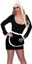 Dienstmeisjes verkleed schort zwart met diadeem - Dienstmeisje serveerster kamermeisje kostuums