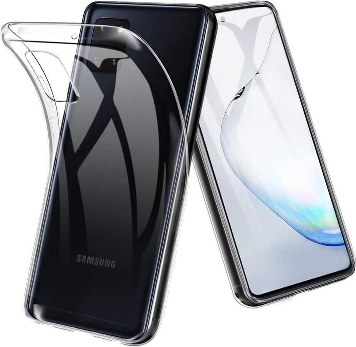 Soft Backcover Hoesje Geschikt voor: Samsung Galaxy Note 10 Lite - Silicone - Transparant