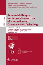Lecture Notes in Computer Science 12066 - Responsible Design, Implementation and Use of Information and Communication Technology