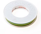 Coroplast 302 tape groen/geel 15mm x25 meter
