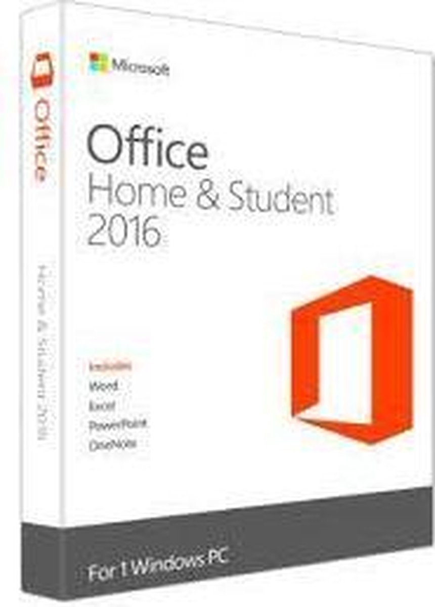 Microsoft Office 2016 - Famille et Étudiant - Windows - Néerlandais (code  dans la boîte) | bol.com