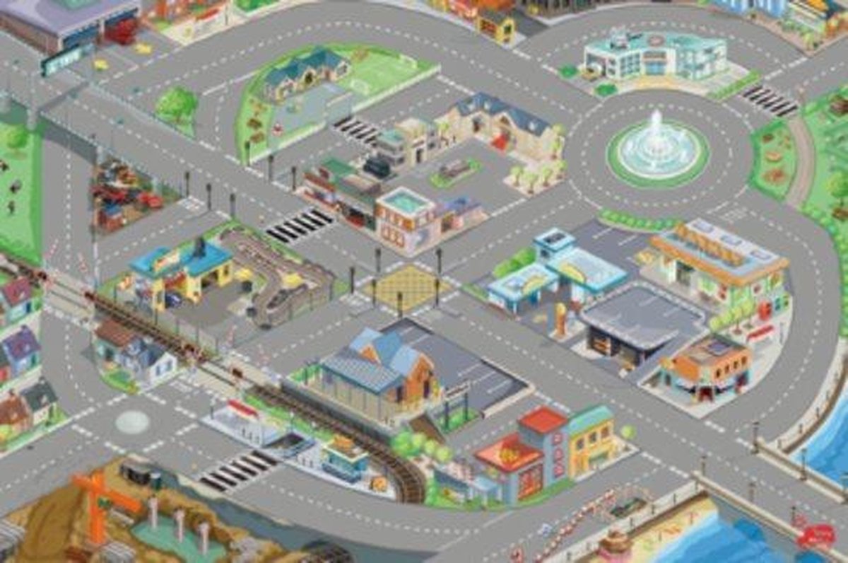 Le Toy Van Speelmat Stad Autokleed