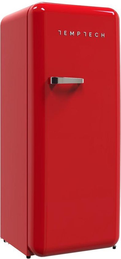 Koelkast: Temptech HRF330RR retro - Kastmodel koelkast - Rood, van het merk Temptech