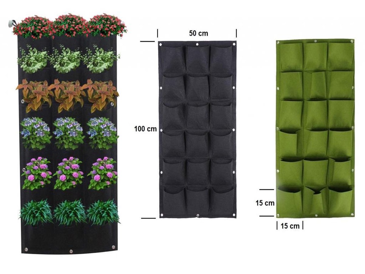 CEIEVER Hangende verticale wandplant, aan de muur bevestigde plantenzak