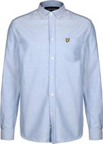 Lyle & Scott overhemd oxford shirt Blauw-Xl