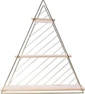 Cosy&Trendy Decoratief rek - staand - driehoek - 47 x 50 cm - Goudkleurig