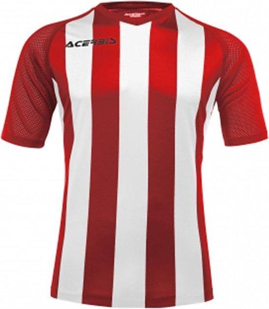 Acerbis Sports JOHAN STRIPED S/SL JERSEY (Sportshirt) RED/WHITE XS height JR: 156/165 .061