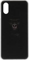 ADEL Kunststof Back Cover Hardcase Hoesje Geschikt voor iPhone XR - Apen Gorilla