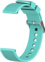 Samsung Galaxy Watch (42MM) Siliconen Bandje Vertical Stripe |Mint Groen / Mint Green| Premium kwaliteit |One Size|TrendParts