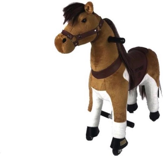 MY PONY ®, rijdend speelgoed paard, bruin met lange manen 4 - 9 jaar |  bol.com