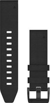 Garmin QuickFit Leren Horlogebandje - 22mm Polsbandje - Wearablebandje - Zwart Leer