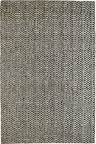 Handgeweven laagpolig vloerkleed Forum -  wol - Taupe - 120x170 cm
