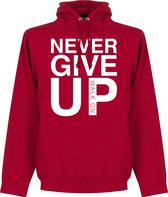 Never Give Up Liverpool Hoodie - Rood - S