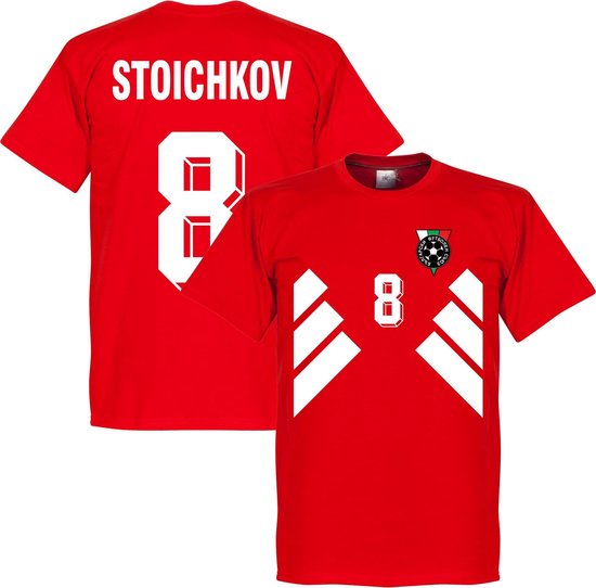 Bulgarije Stoichkov 8 Retro T-Shirt - Rood - XXXXL